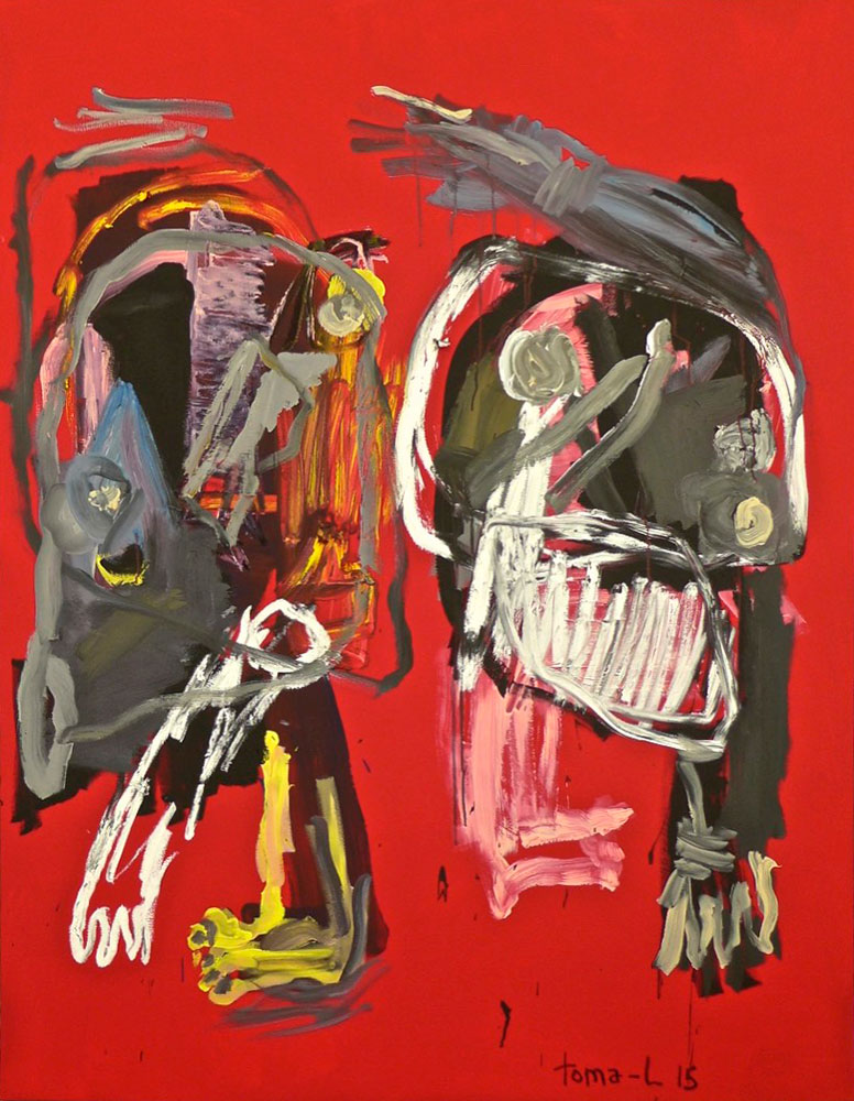 Red and Trash Men Toile présentée par Sébastien Fritsch - OnOff Galerie - Marseille.
Technique Mixte sur Toile.
Toma-L © 2015.