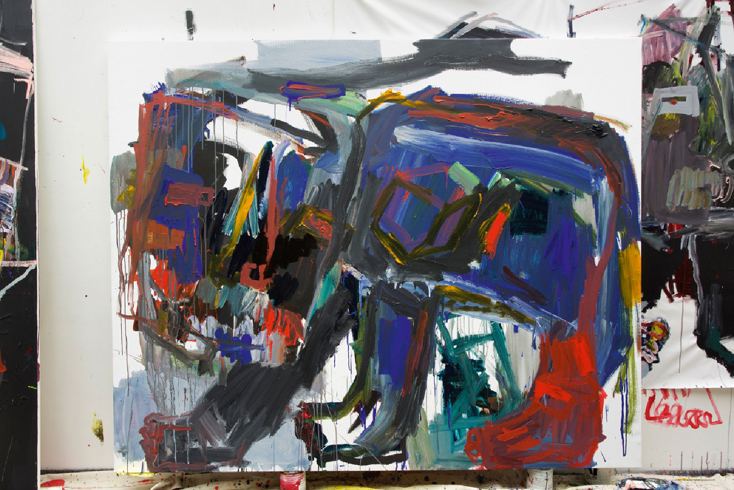 Bad Dog and Playful Color Technique mixte sur toile.
180 x 220 cm
2016.
 
Toma-L ©