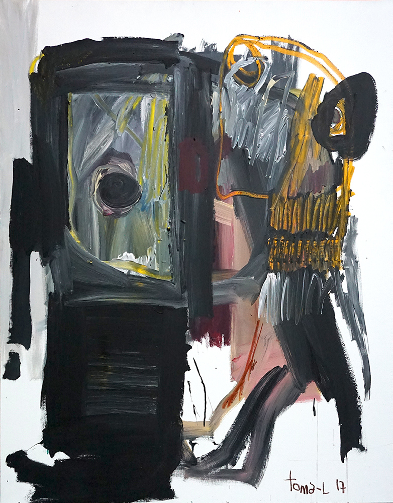 white trash and simple black Technique mixte sur toile.
160 x 130 cm.
Toma-L ©