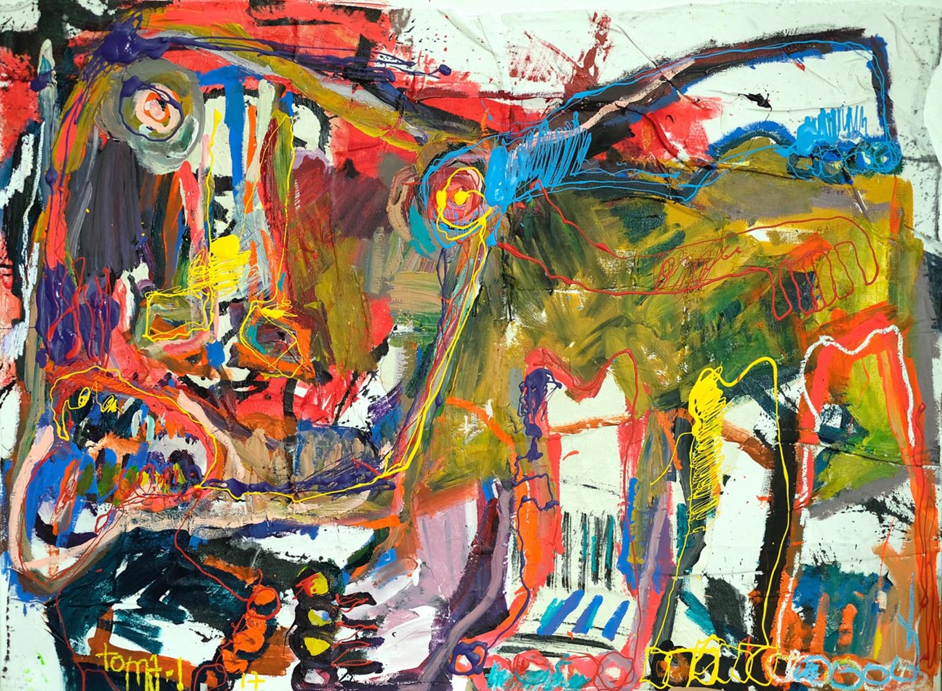 Bad dog and color Technique mixte sur toile.
97 x 130 cm.
Toma-L ©